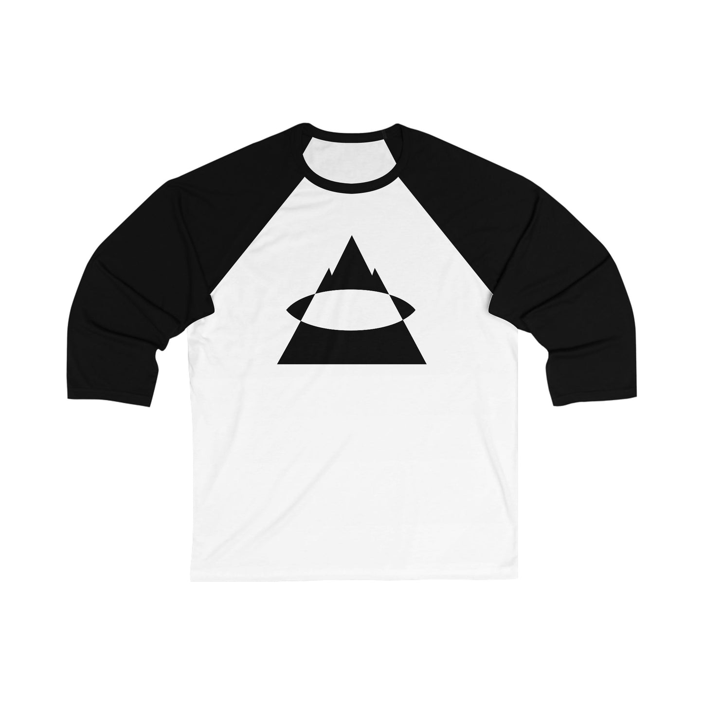 Mountain's Eye White/Custom Baseball Tee