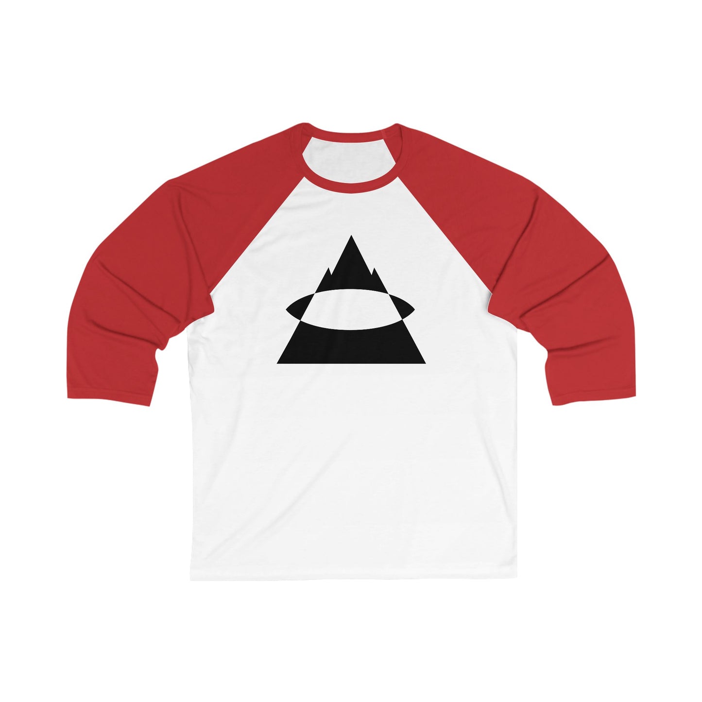 Mountain's Eye White/Custom Baseball Tee