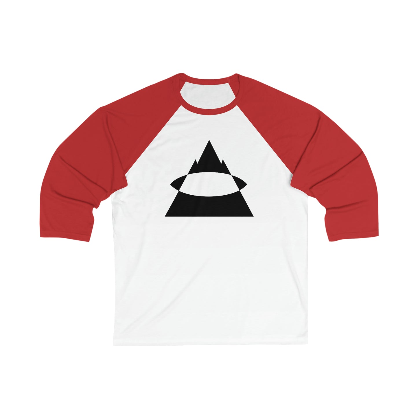 Mountain's Eye Logo | White/Custom Baseball Tee