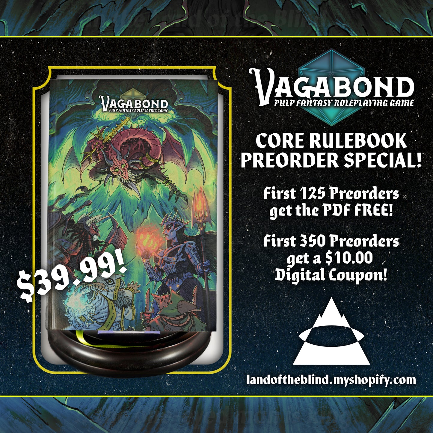 Vagabond // Pulp Fantasy Roleplaying Game: Core Rulebook [Print]